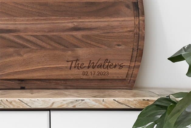 Classic Surname Personalized Cutting Board