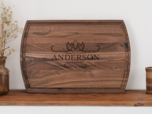 Lotus Personalized Cutting Board