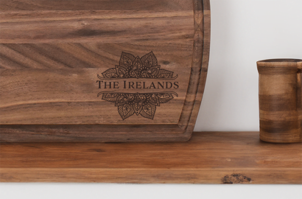 Mandala two personalized cutting board - image 2