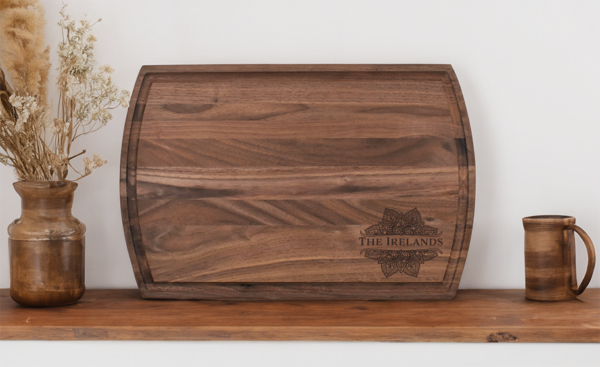 Mandala two personalized cutting board - image 3