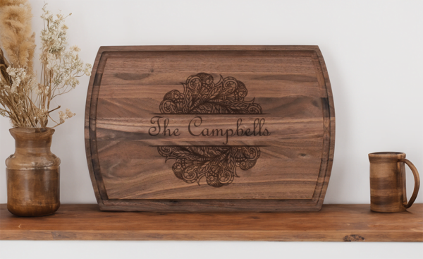 Mandala personalized cutting board