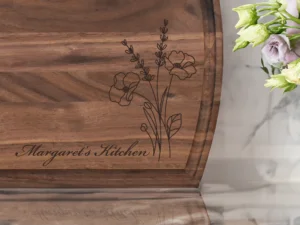 Margaret's kitchen personalized cutting board