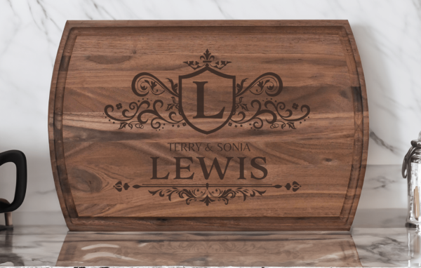 Regal family personalized cutting board